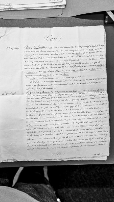 Settlement and sale of the Nunnery estate in the Isle of Man with Parliamentary Act of 1776