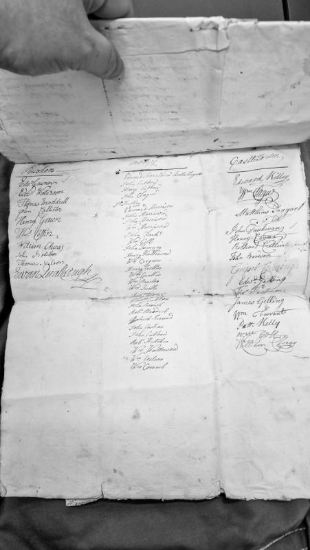 List of names from Rushen and Castletown parishes