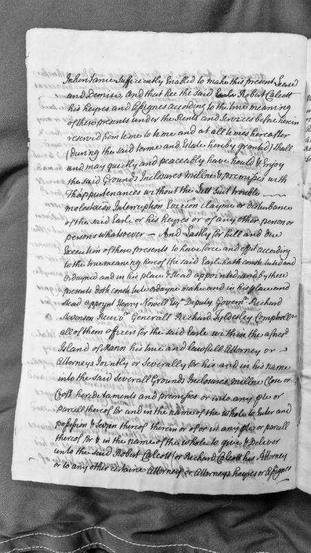 Lease and Demise granting grounds, enclosures and mill to Robert Calcott