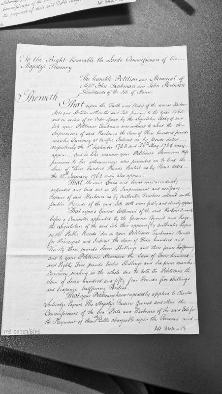 Petition for payment of harbour improvement loans by Taubman and Stevenson