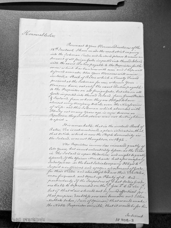 Report on Isleman trade, duties, and recommendations for commercial improvement