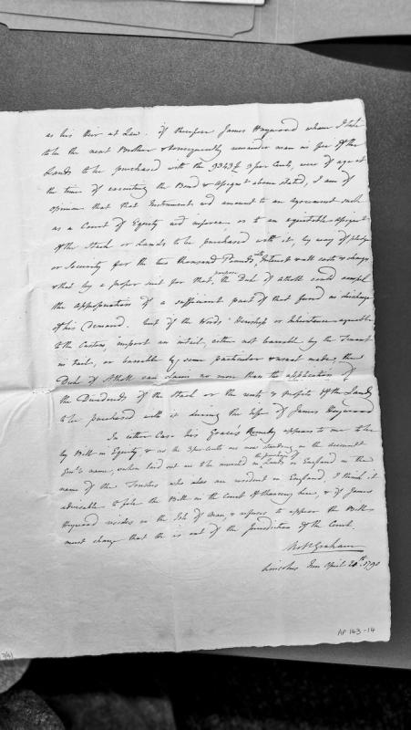 Legal opinion on Duke of Atholl's claim regarding stock and land purchase