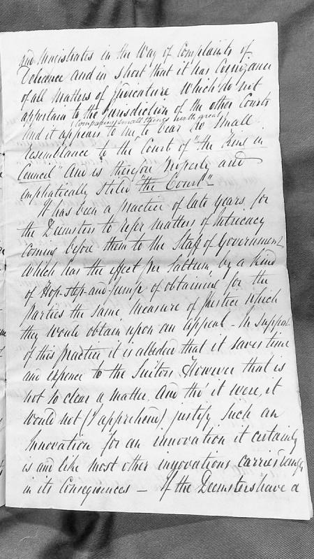 Legal opinion on court jurisdiction and deemster practice of referring cases to government staff