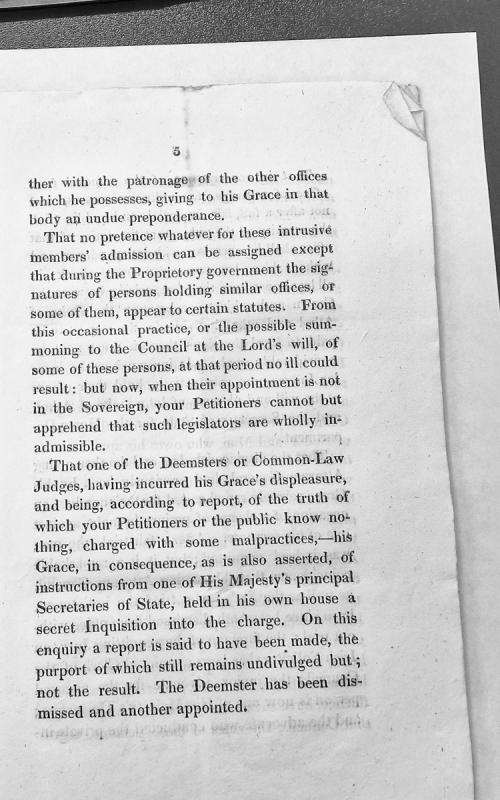 Petition concerning intrusive Council members and judicial dismissal procedures
