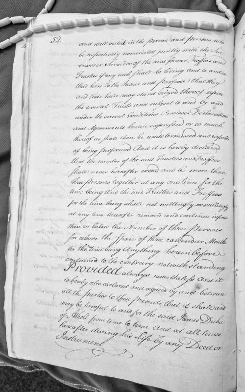 Trust deed provisions regarding feoffees and trustees for property management