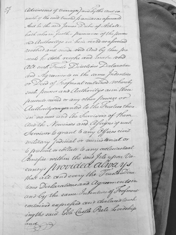 Revocation of trusts and powers relating to Isle of Man ecclesiastical and civil appointments