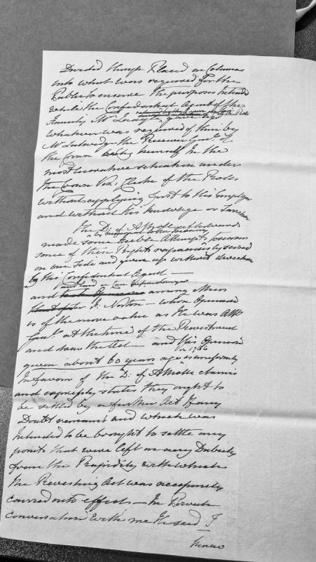 Fragment concerning the Duke of Atholl's rights and the Revestment Act