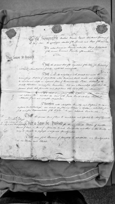 Memorial petitioning reform of the House of Keys and legislative structure of Isle of Man