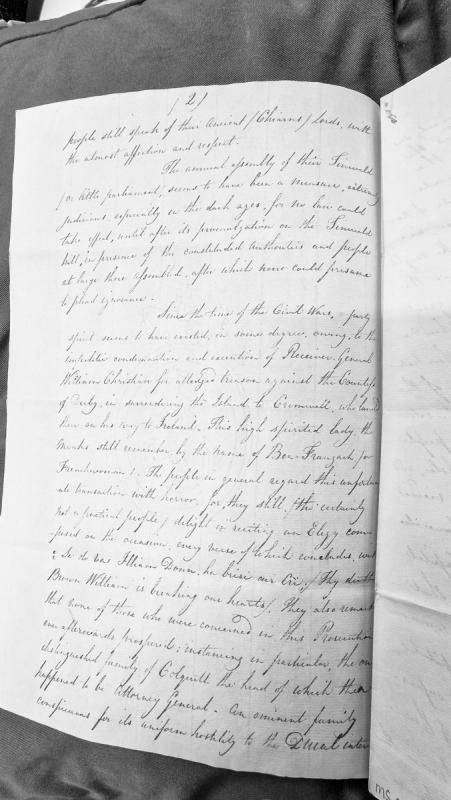 Historical account of Manx customs, Tynwald assembly, and William Christian's execution