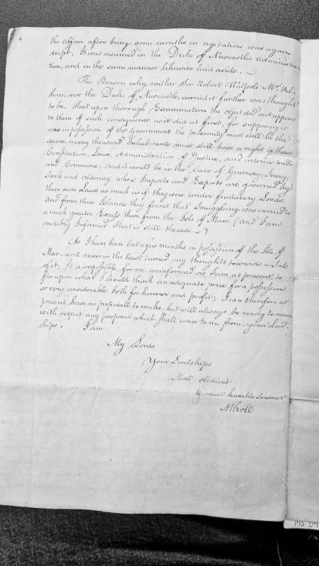 Response regarding Isle of Man governance and proposals for sale or acquisition