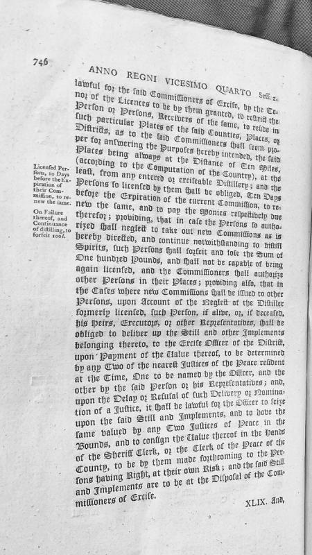 Excise Commission regulations for licensed distillers and spirit production