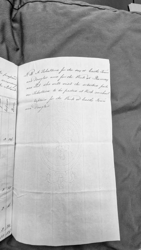 Military posting assignments for subalterns and captain at various Isle of Man locations