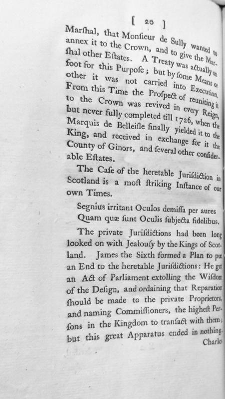 Historical discussion of hereditary jurisdictions in France and Scotland