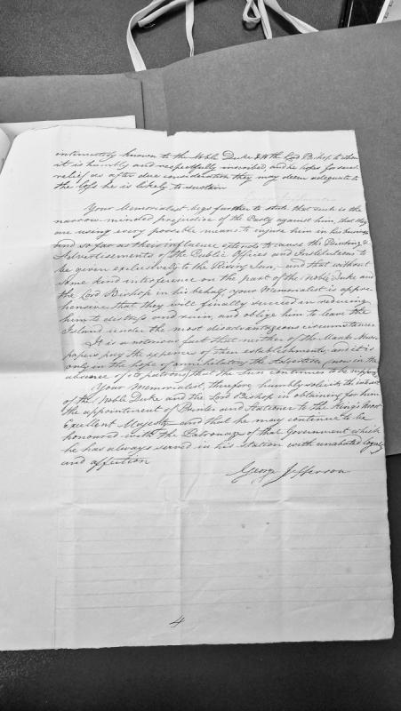 Petition from George Jefferson requesting patronage and printing contracts