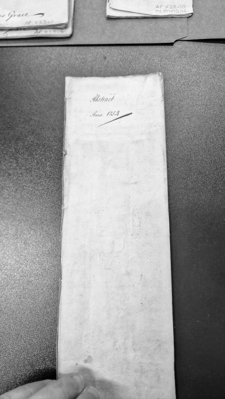 Revenue Abstract for the year 1754