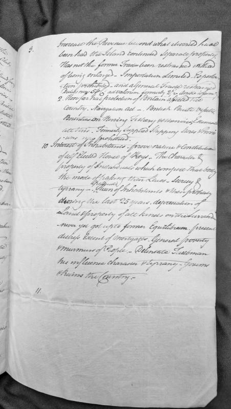 Notes on revenue impacts, trade restrictions, and governance issues in the Isle of Man.