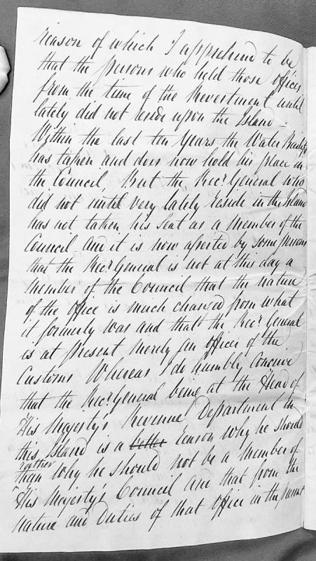 Opinion on the status of the Receiver General as a member of the Council