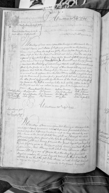 Two House of Keys judgments on land disputes regarding quarterland and road rights